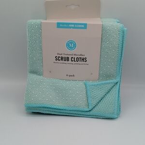 Martha Stewart Aqua Scrub Cloths 6-Pack